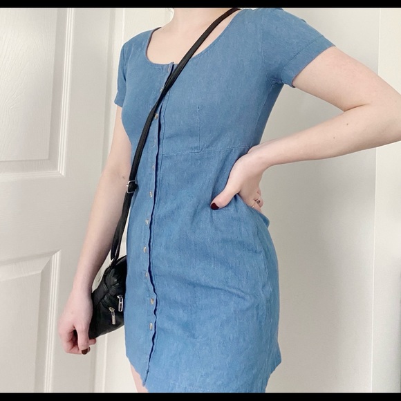 Brandy Melville Jean Mini Dress - Picture 3 of 5